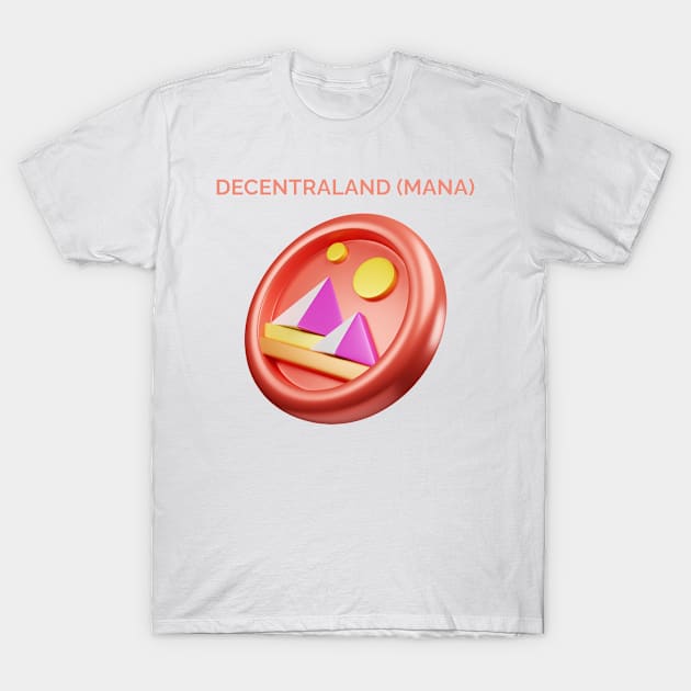 DECENTRALANA (MANA) cryptocurrency T-Shirt by YousifAzeez